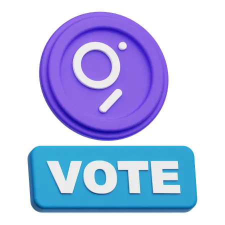 The Graph Vote  3D Icon