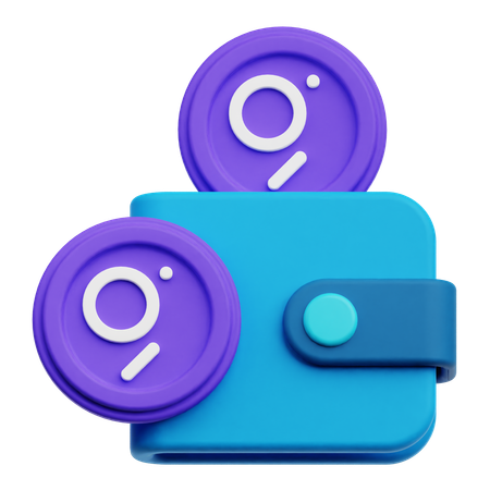 The Graph Wallet  3D Icon