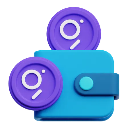 The Graph Wallet  3D Icon
