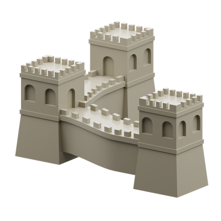 The Great Wall of China  3D Icon