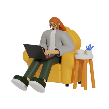 The Laptop Life, Home Office Edition  3D Icon