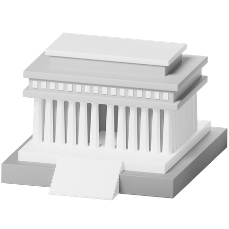 The Lincoln Memorial  3D Icon
