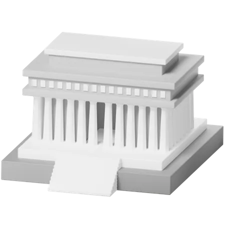 The Lincoln Memorial 3D Icon