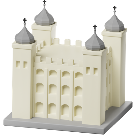 The London Tower 3D Icon