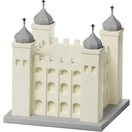 The London Tower 3D Icon