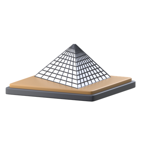 The Louvre Museum  3D Icon