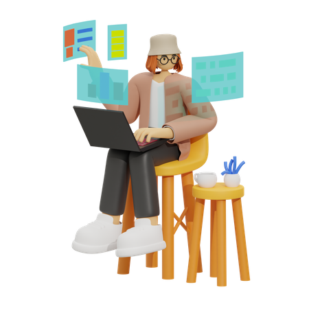 The Mobile Workplace, The Future of Work is Here  3D Icon