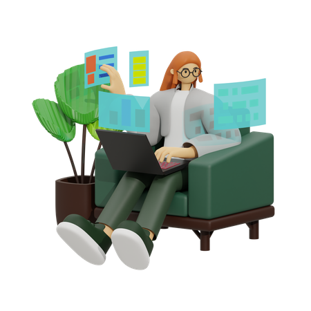 The Mobile Workplace, The Future of Work is Here  3D Icon