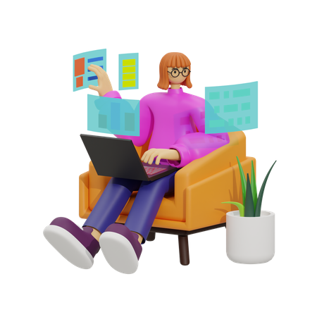 The Mobile Workplace, The Future of Work is Here  3D Icon