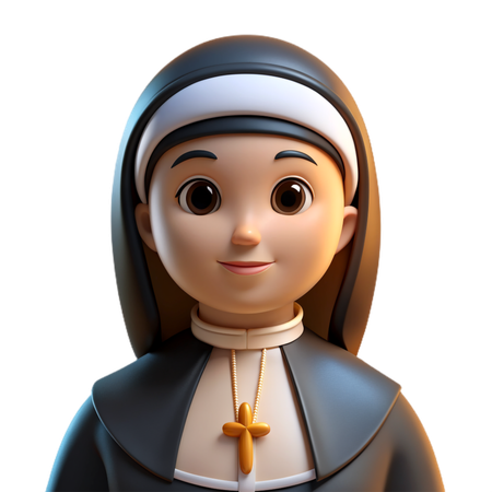 The Nun Avatar  3D Icon