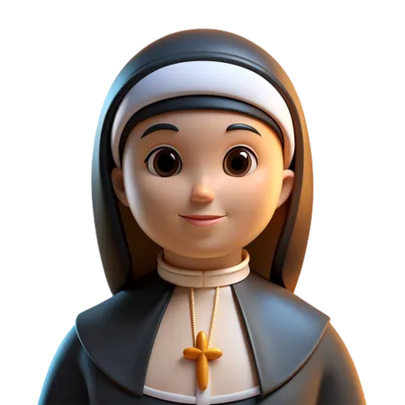 The Nun Avatar  3D Icon