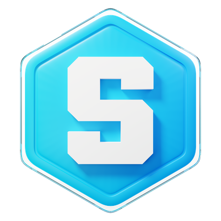 The Sandbox (SAND) Badge  3D Illustration