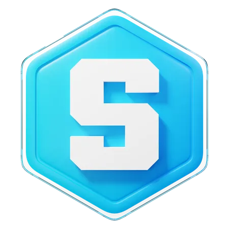 O emblema Sandbox (SAND)  3D Icon