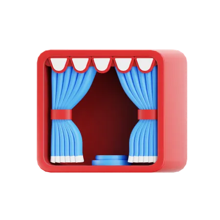 Theater  3D Icon