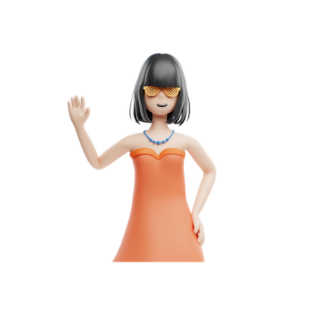Theater Actress  3D Icon