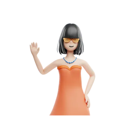 Theater Actress  3D Icon