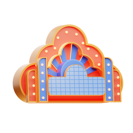 Theater Marquee  3D Icon