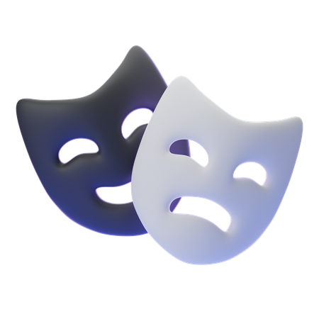 THEATER MASK  3D Icon