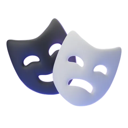 THEATER MASK  3D Icon