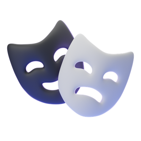 THEATER MASK  3D Icon