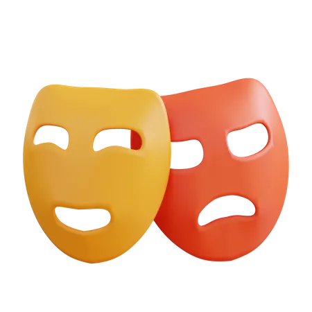 Theatrical masks emoticons Royalty Free Vector Image