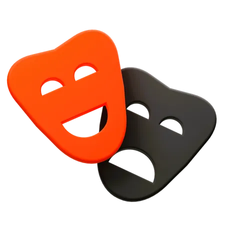 Theater Masks  3D Icon