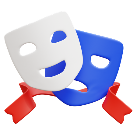 Theater Masks  3D Icon