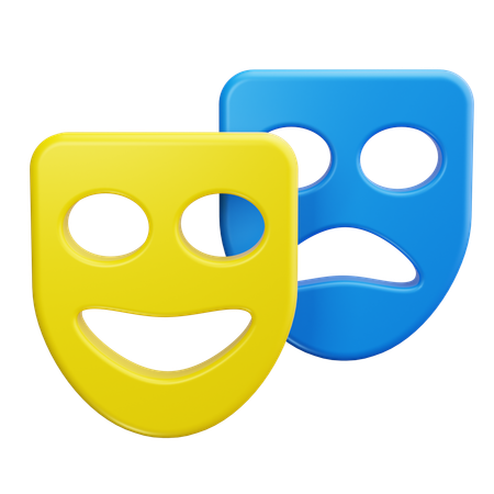 Theater masks  3D Icon