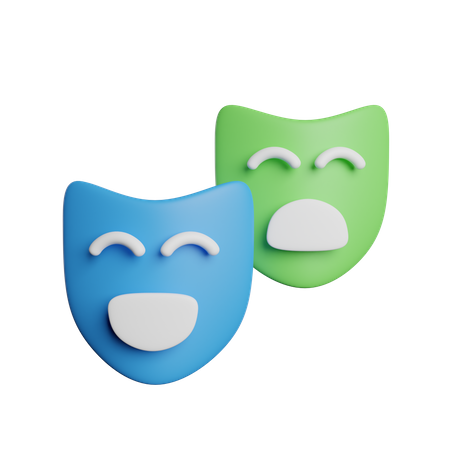 Theater Masks  3D Icon