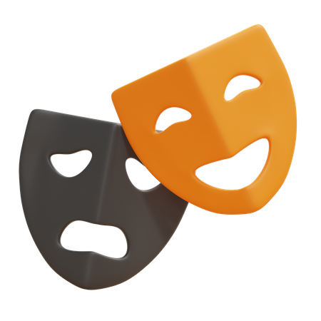 Theater Masks  3D Icon