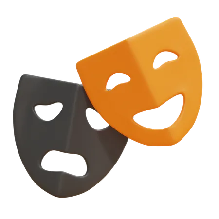 Theater Masks  3D Icon