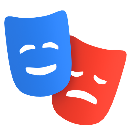 Theater Masks  3D Icon