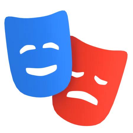 Theater Masks  3D Icon