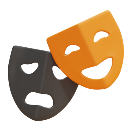 Theater Masks  3D Icon