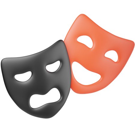 Theater Masks  3D Icon