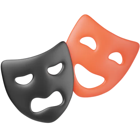 Theater Masks  3D Icon