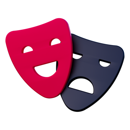 Theater Masks  3D Icon