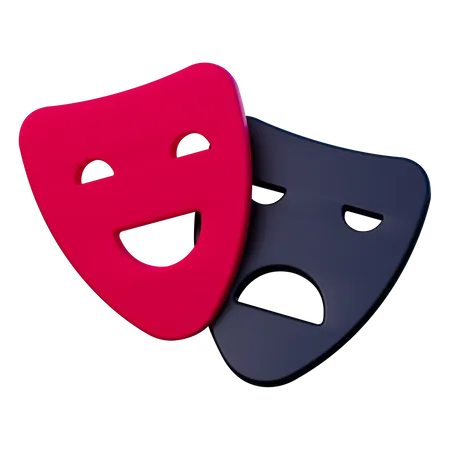 Theater Masks  3D Icon