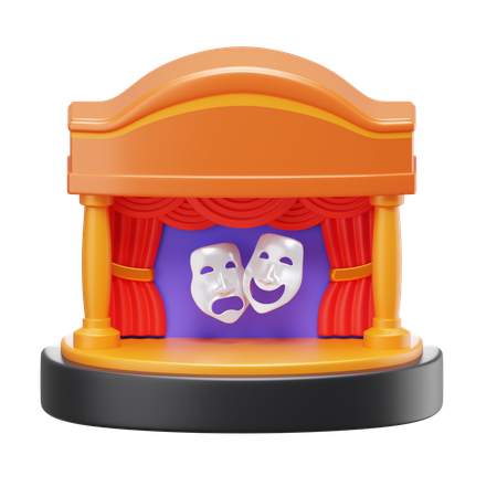 Theater Performance  3D Icon