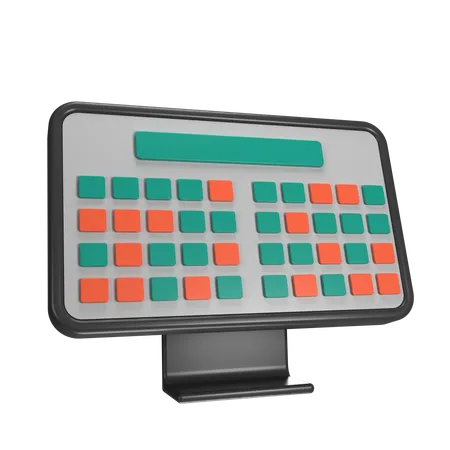 Theater Seat Reservation  3D Icon