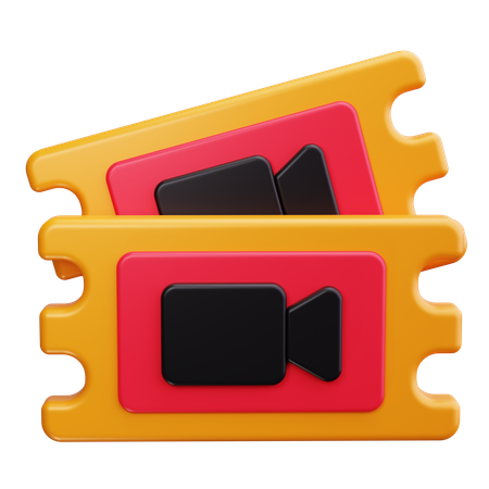 Theater Ticket  3D Icon