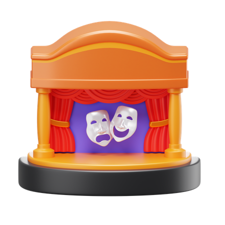 Theateraufführung  3D Icon