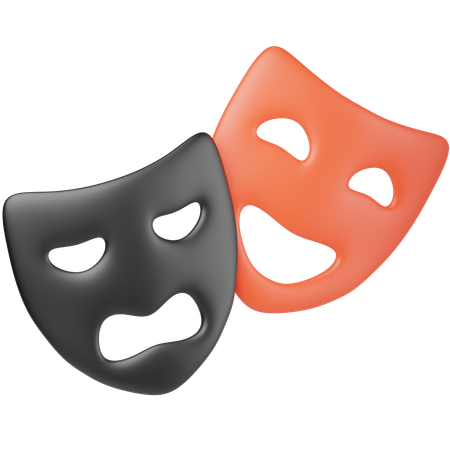 Theater masken  3D Icon