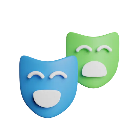 Theater masken  3D Icon