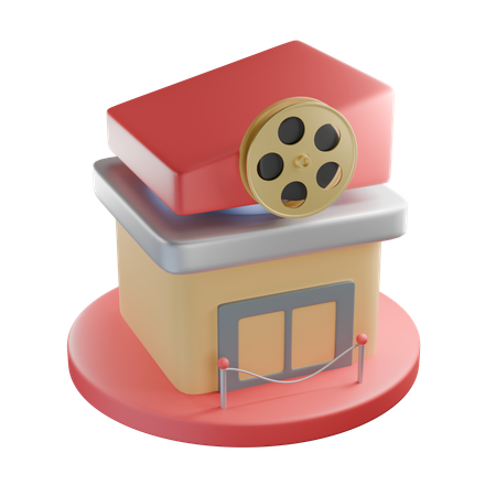 劇場  3D Icon