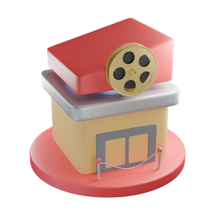 劇場  3D Icon