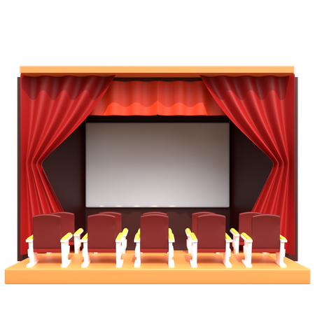 Theatre  3D Icon