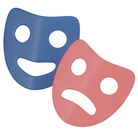 Theatre Masks  3D Icon