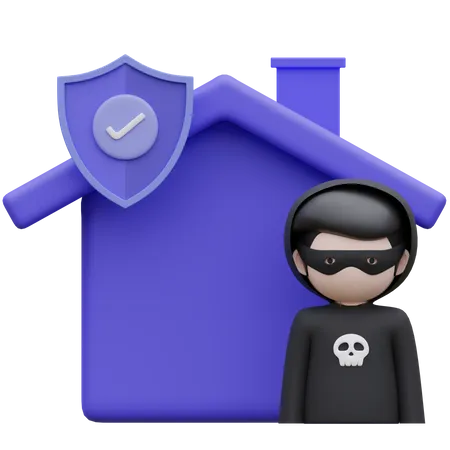 Theft Insurance  3D Icon