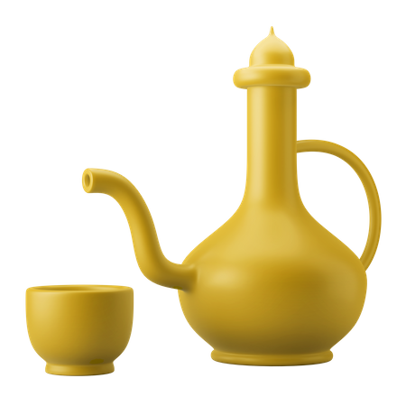 Théière arabe iftar  3D Icon